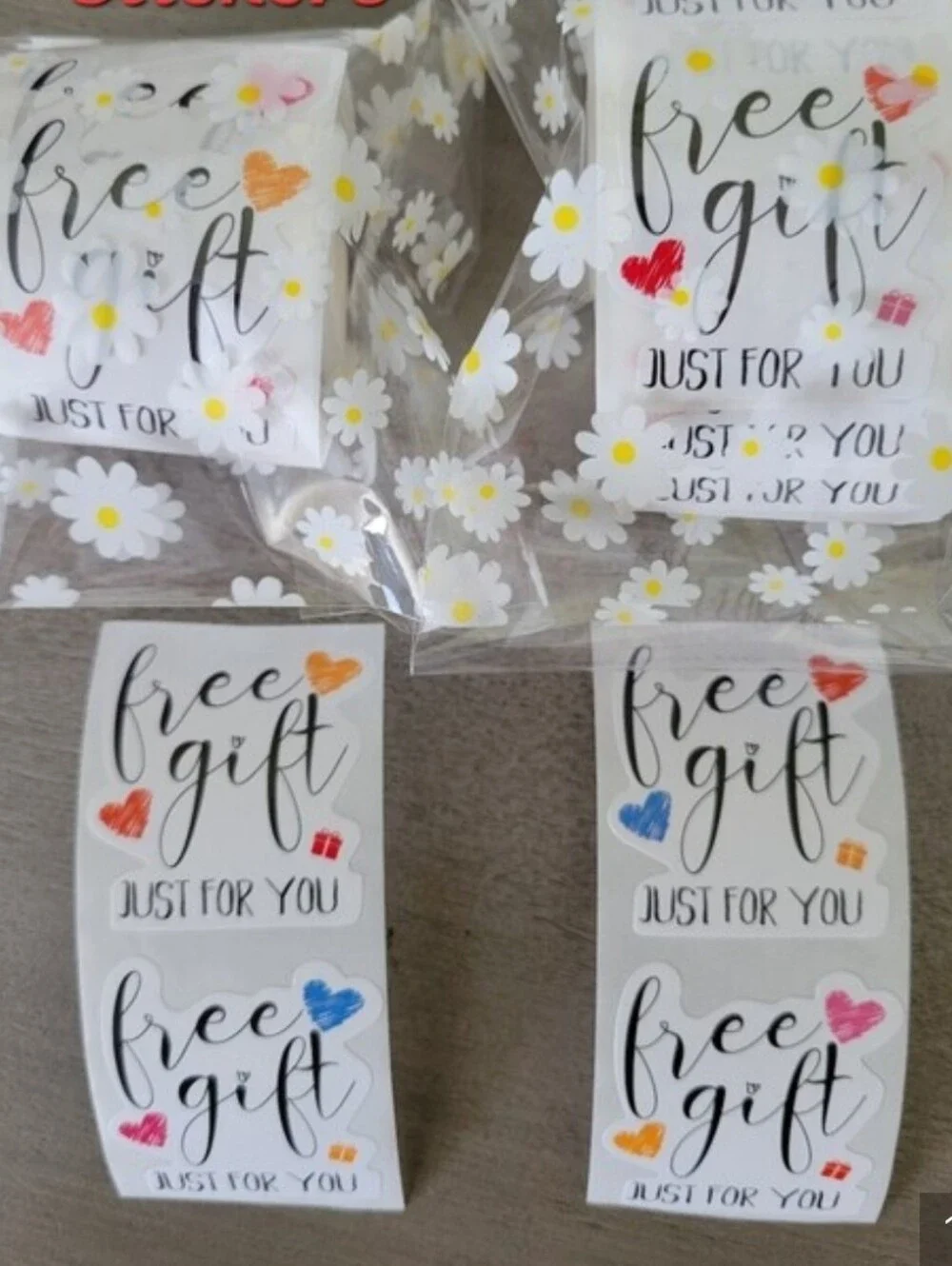 🌟 BUY IT NOW Free Gift Stickers Roll of 100